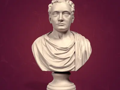 Unknown Carthaginian - Roman - Greek Man - Woman Bust 3D Model Collection