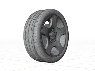 Audi A8 D2 1999 Wheel 3D model