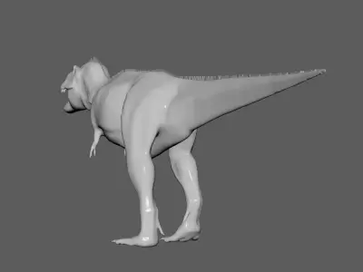 No Texture Tyrannosaurus Rex 3D model