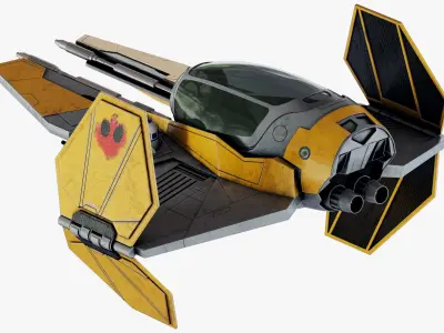 Star Wars ETA-2 Jedi Interceptor 3D model