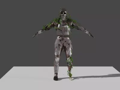 Medieval Skeleton Knight RIGGED Free 3D model