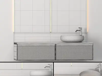 ARTELINEA - skin 140 bathroom furniture Free 3D model