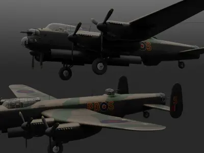 Avro Lancaster B mk1 3D model
