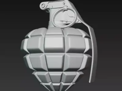 Grenade Heart Free 3D print model