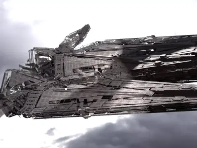 Dreadnaught Ship Wreck 14 3D model