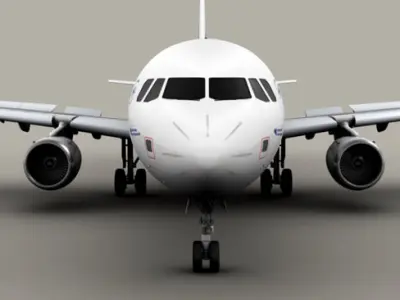Airbus A321 Air France 3D model