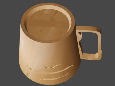 Ornament cup for 3D printing Free 3D print model