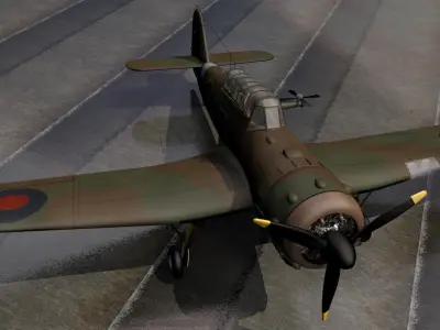 Miles M-25 Martinet TT1 3D model