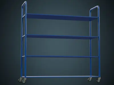 Shelf 1 Basic  Low-poly 3D model