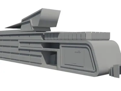 Secondary school Free 3D model