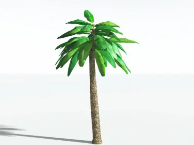 EVERYPlant Bjuvia Cycad LowPoly 3 --12 Models-- Low-poly 3D model
