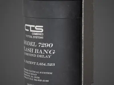 Flashbang grenade Low-poly 3D model