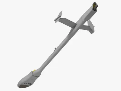 Refueling Boom Extended-Rigged 3D model