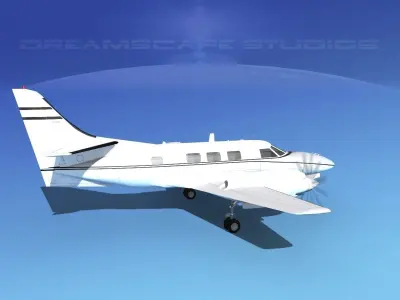 Swearingen SA226-T Merlin III V08 3D model
