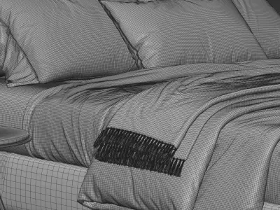 Flexform Magnum Bed 3D model