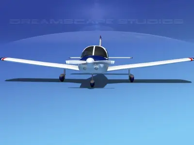 Piper PA-28 V12 3D model