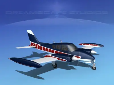 Cessna 320 Skyknight V06 3D model