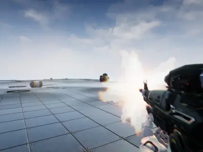 Sci-Fi Assault Rifle - game model Low-poly 3D model