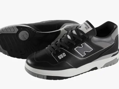 New Balance 550 Black 3D model