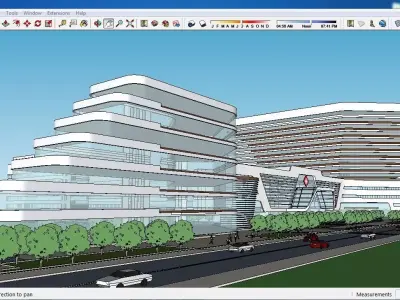Sketchup Hospital F1 3D model