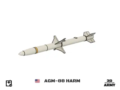 AGM-188 HARM - 3D printing files for aeromodelling  3D print model