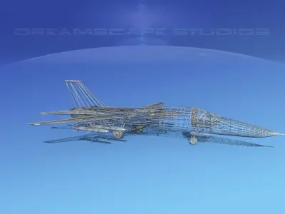 General Dynamics F-111 Aardvark V01 3D model