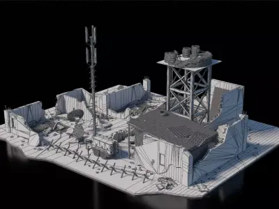 Warzone - Temp Comms Center 3D model