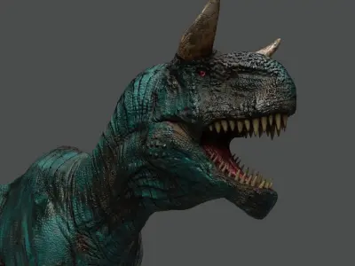 SUPER DINOSAUR  PREDATOR Low-poly 3D model