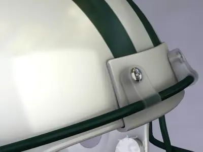 New York Jets official game helmet 3D model