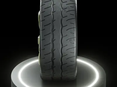 Yokohama Advan Neova AD9 255 35 R18 3D model