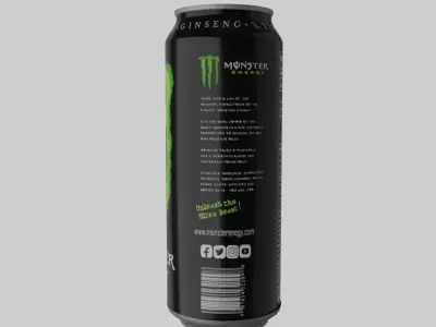 Monster Drink Low-poly 3D model