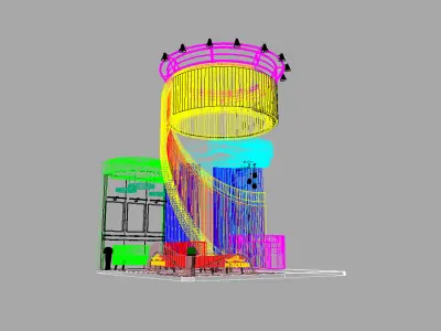 exhibition stand 25 sqm 3D model
