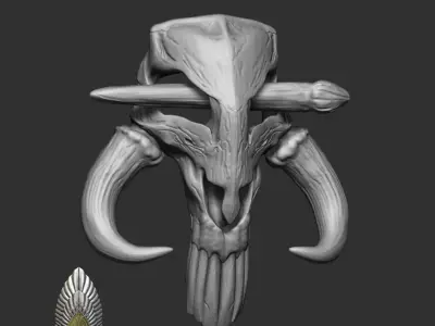 Mythosaur Hair Clip 3d Digital File Download 3D print model