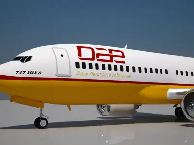 Dubai Aerospace Enterprise 737 MAX 8 3D model