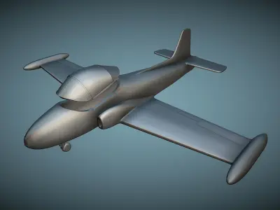 BAC Jet Provost T5A - 3D Printable Model 3D print model