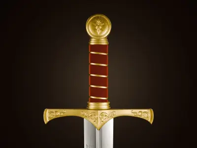 Customizable Medieval Sword - Ancient Weapon 3D model