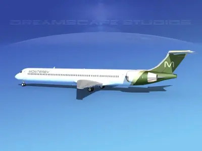 McDonnell Douglas MD-90 Monterey Charters 3D model