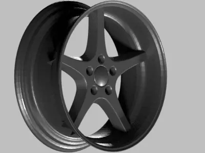 Viva performance MK-18 Ocean Alloy rim 3D model