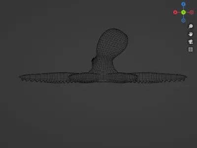 Blender Rigged Octopus 3D model