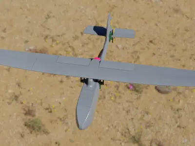 RQ 11 Raven UAV Model for 3D printing Free 3D print model