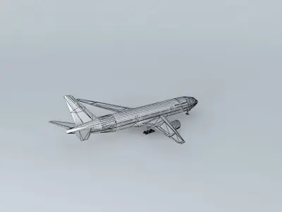 Boeing 777-300 RACT Free 3D model