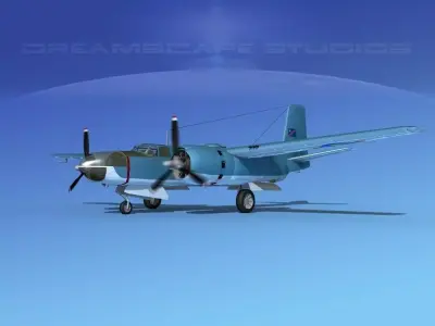Douglas B-26C Invader Congo 3D model