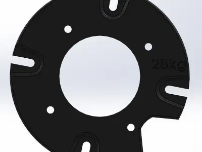 Landini tractor front wheel weight design Free 3D model