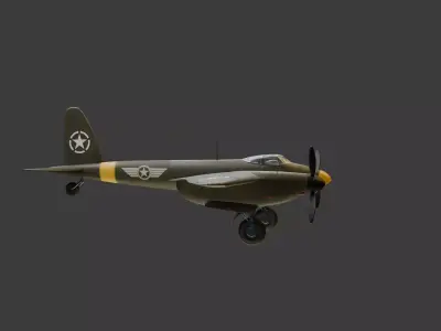 American Fighter Aircraft 3D model