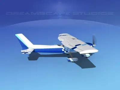 Cessna C152 Aerobat V06 3D model