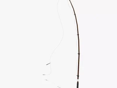 Fishing Rod V02 Low-poly 3D model