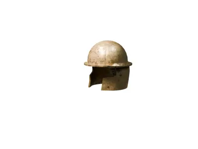Low Poly Fantasy Helmet Low-poly 3D model