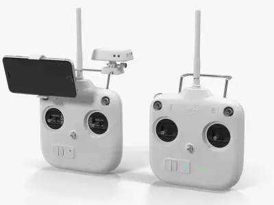 DJI Phantom Remote Control Accessories iPhone 6 3D Model Collection