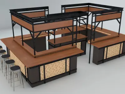 Pop-Up Store 2 3D model