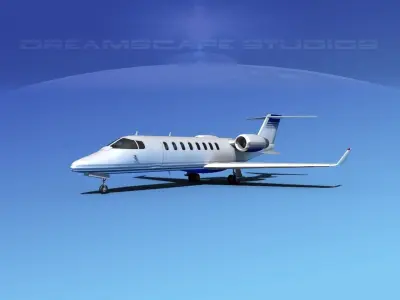LearJet 45 V03 3D model